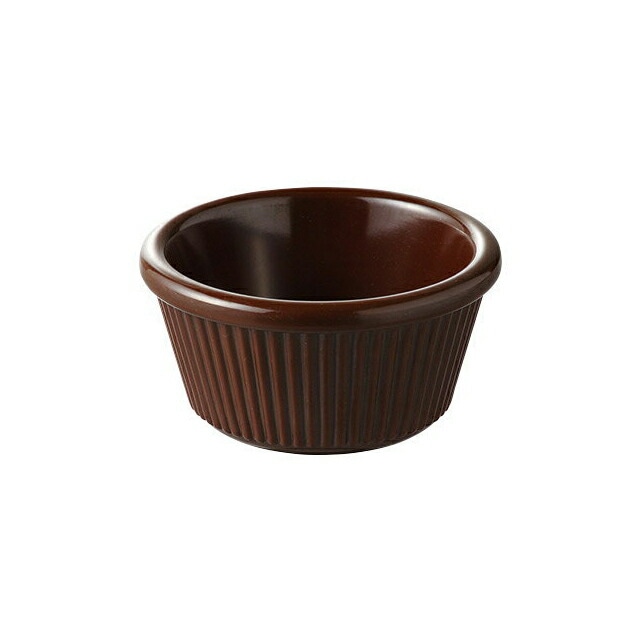 カーライル R&S フルーテッドラメキン4oz チョコレート 48個（CR-3668）