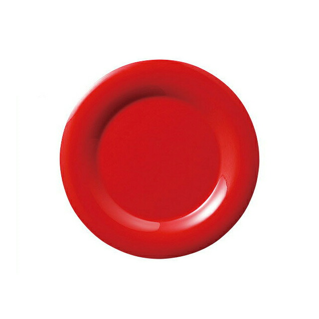 カーライル シーラスワイド パイプレート 16.5cm レッド 48個（CR-3737）