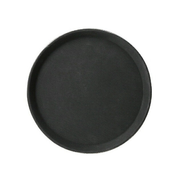 カーライル TBグリップ ラウンドトレー 35.5cm ブラック 12個（CR-4031）