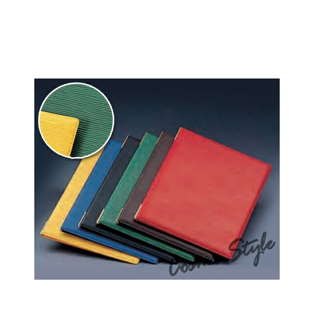 えいむ LB-903（小）レザータッチグルーブメニューブック（グリーン)（LB-903-GRN）