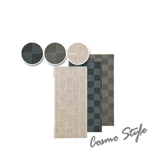 えいむ MB-305（タテ小）チェック柄メニューブック（グレーブラック)（MB-305-BLK）