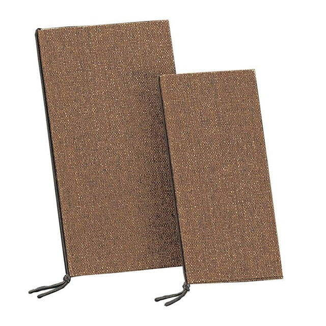 えいむ PB-354（タテ大）麻タイプメニューブック（こげ茶)（PB-354）