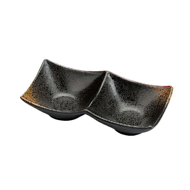 二点深型薬味皿 焼きしめ 5枚セット（45158220）8-511-9