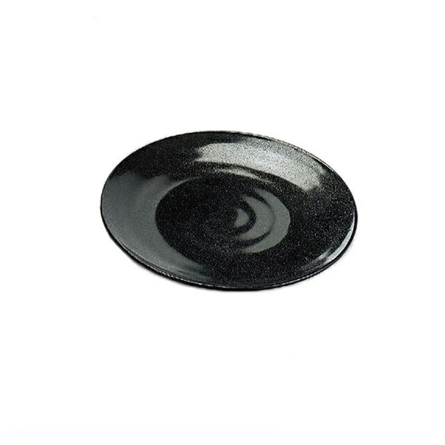 15.4cm 黒ザラ目丸盛皿 5枚セット（51407710）8-272-15