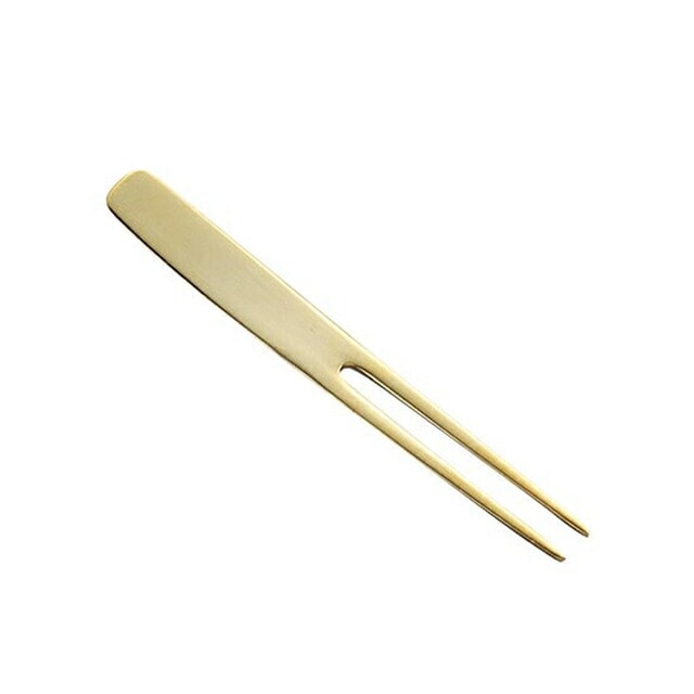 トーダイ かんざし ピックフォーク 6本入 18-8 金メッキ（01400002）