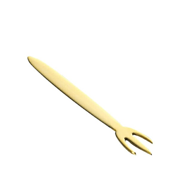 トーダイ トリデンテ ピックフォーク 6本入 18-8 金メッキ（01400004）