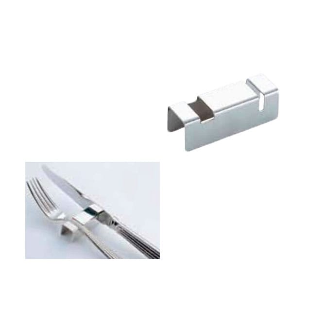 ナイフ・フォークレスト 18-8 角型 6本入 トーダイ（02004905）