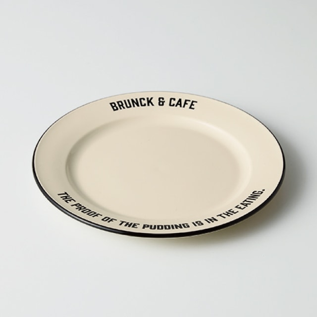プレート 18cm S ブラック Brunk＆Cafe ナカジマ [KU] 4582475461891