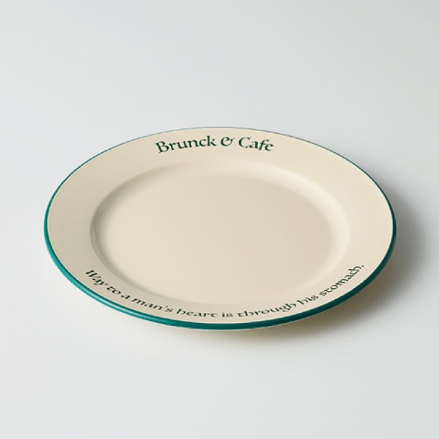 プレート 18cm S グリーン Brunk＆Cafe ナカジマ [KU] 4582475461907