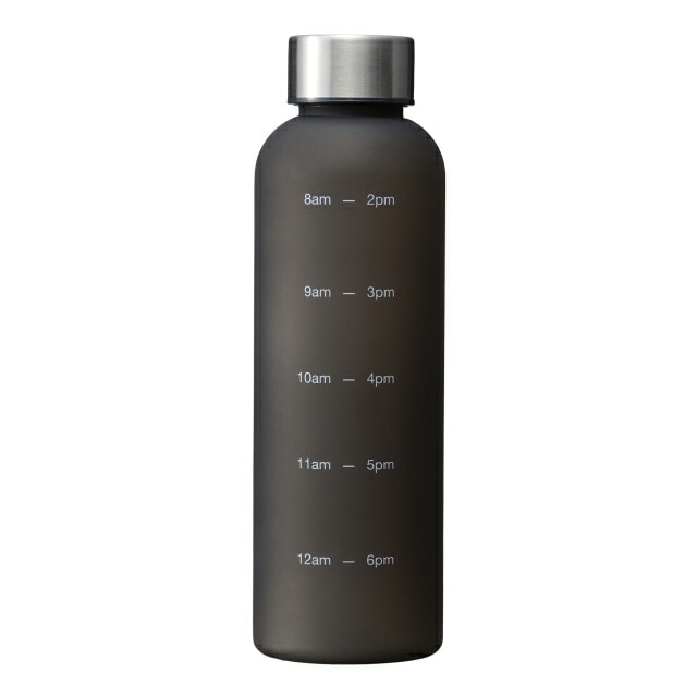 水筒 560ml クリアタイム リマインダーボトル スモークブラック 和平フレイズ（RH-1648） [KU] 4903779716485