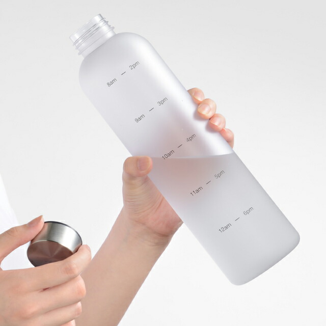 水筒 1L クリアタイム リマインダーボトル ミストクリア 和平フレイズ（RH-1650） [KU] 4903779716508