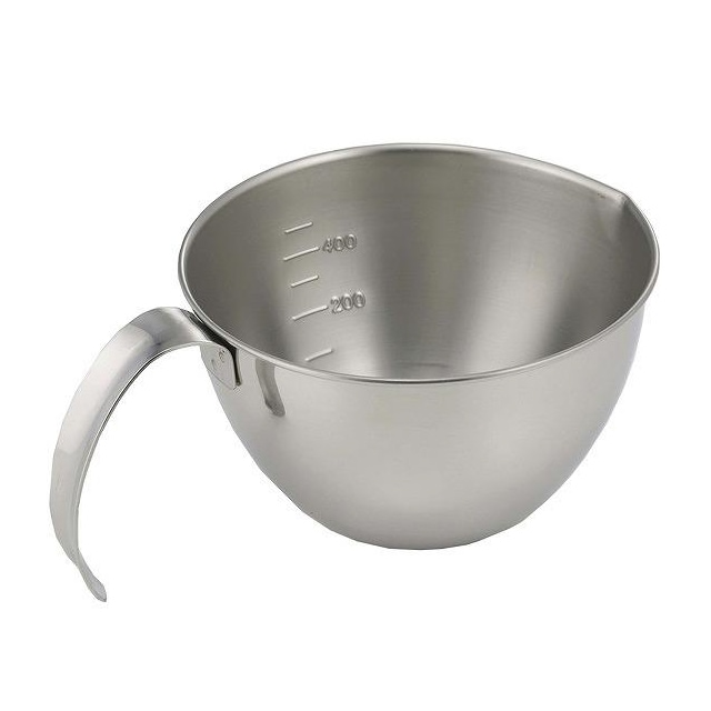 ボウル 持ち手つき しっかりもてる下ごしらえボール ステンレス製 日本製 下村企販 [KU] 4957423079594