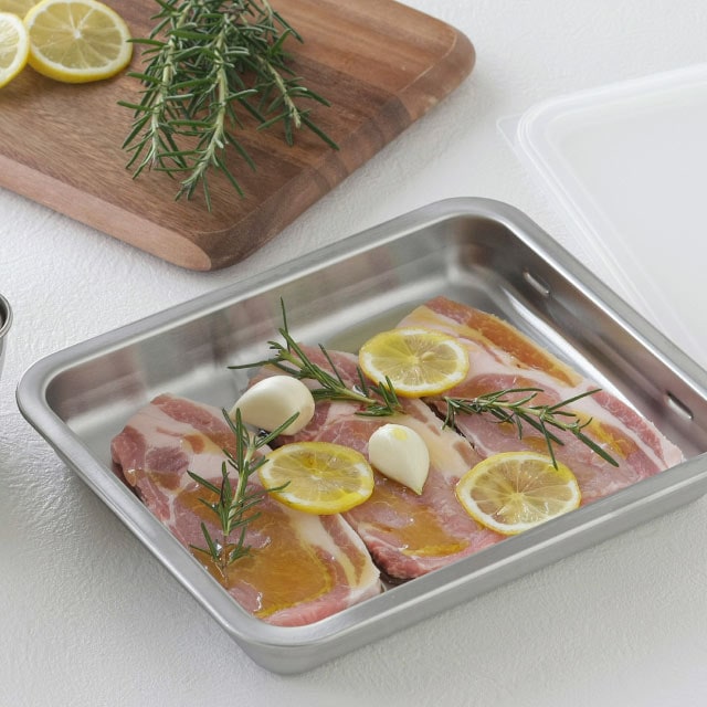 バット フタ付き ステンレス製 ワイド 日本製 下村企販 [KU] 4957423082853