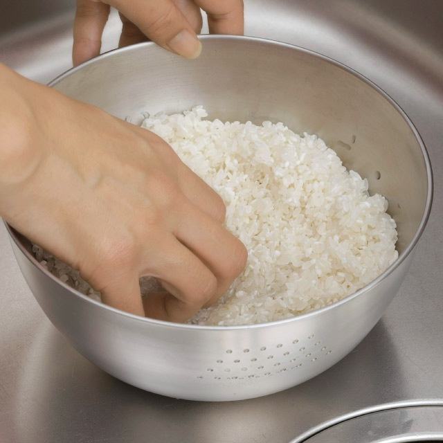 ボウル 洗米ボウル 18cm ステンレス製 日本製 下村企販 [KU] 4957423083348