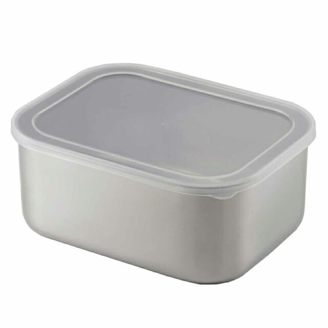 保存容器 深～い角バット フタ付き 大 ママクック ステンレス 日本製 下村企販 [KU] 4957423089722