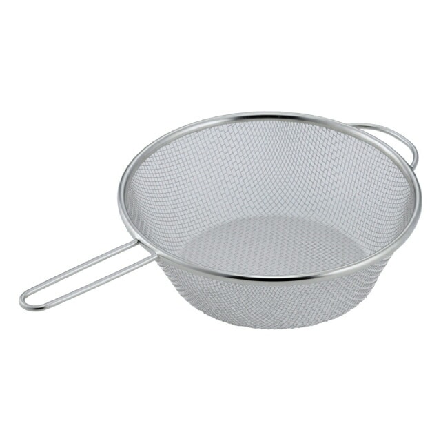 ザル 20cm 深型 ママクック フライパンザル ステンレス製 日本製 下村企販 [KU] 4957423091732