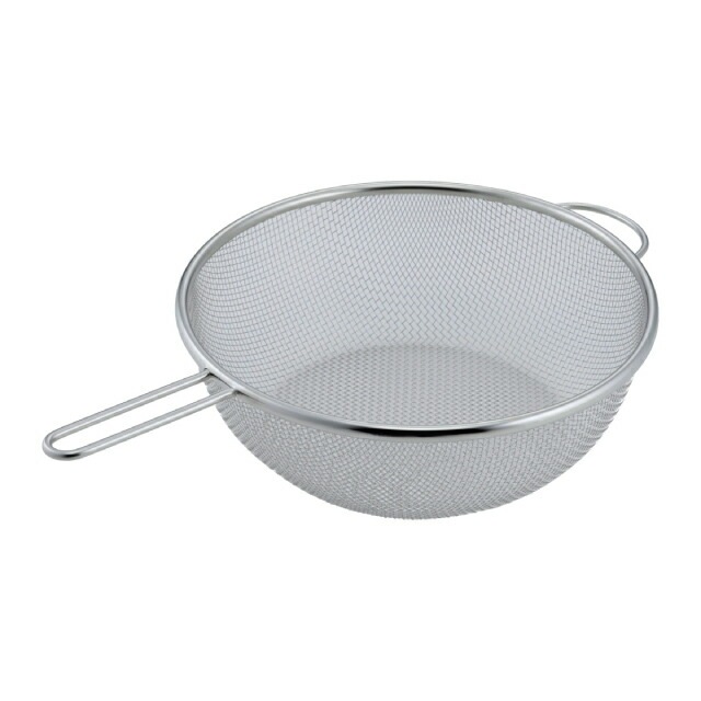 ザル 24cm 深型 ママクック フライパンザル ステンレス製 日本製 下村企販 [KU] 4957423091749