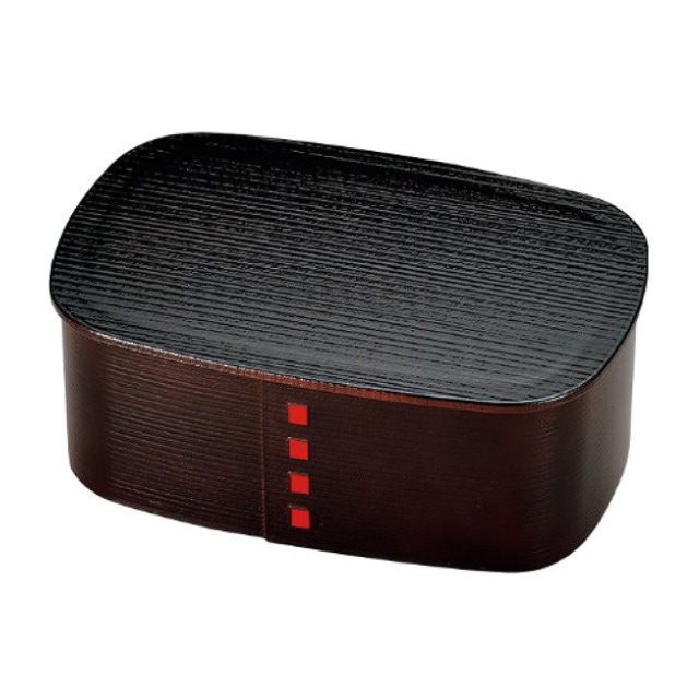 弁当箱 曲げわっぱ 1段 700ml 溜 ブラウン たつみや HAKOYA（30194）[KU] 4964026301946