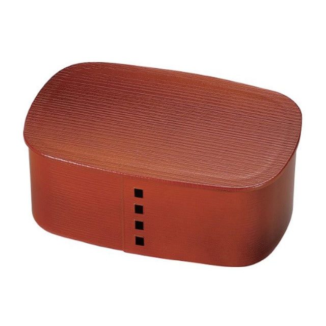 弁当箱 曲げわっぱ 1段 700ml 春慶 レッド たつみや HAKOYA（30195）[KU] 4964026301953