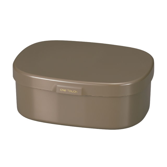 弁当箱 1段 900ml グレー さっと洗えるお弁当箱 L たつみや HAKOYA（30350）[KU] 4964026303506