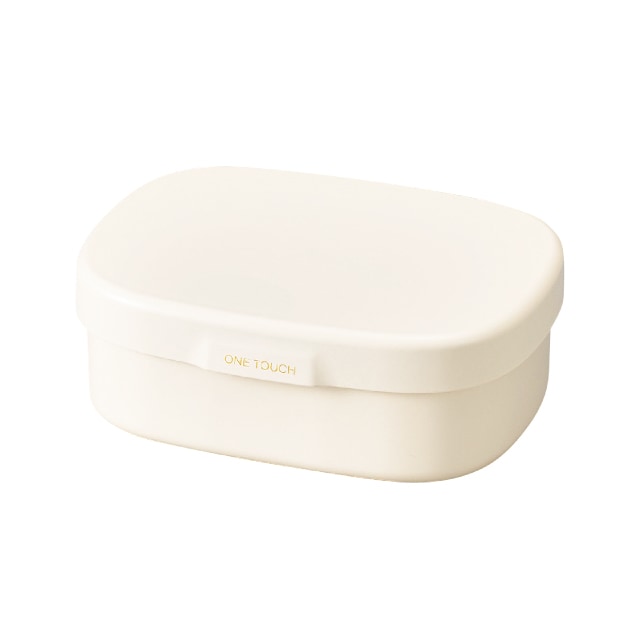 弁当箱 1段 400ml ホワイト さっと洗えるお弁当箱 S たつみや HAKOYA（30368）[KU] 4964026303681