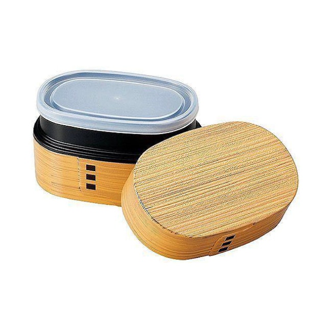 弁当箱 わっぱ弁当 小 2段 520ml 2段判型 ひのき たつみや HAKOYA（52606）[KU] 4964026526066