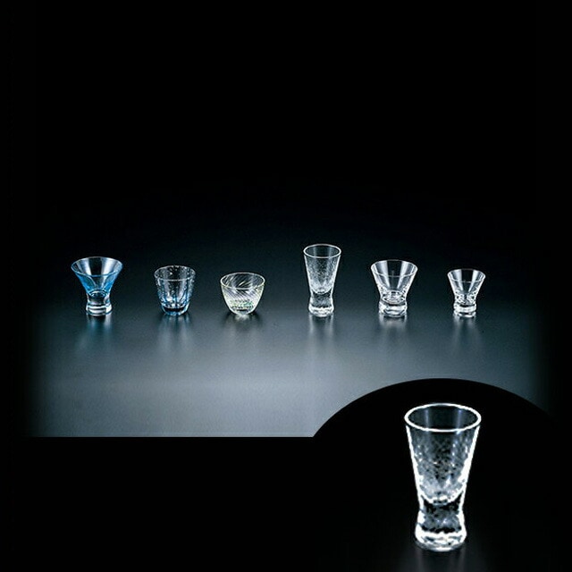 ぐい呑 60ml 6個入 No.1032 青山硝子（GN-1032）