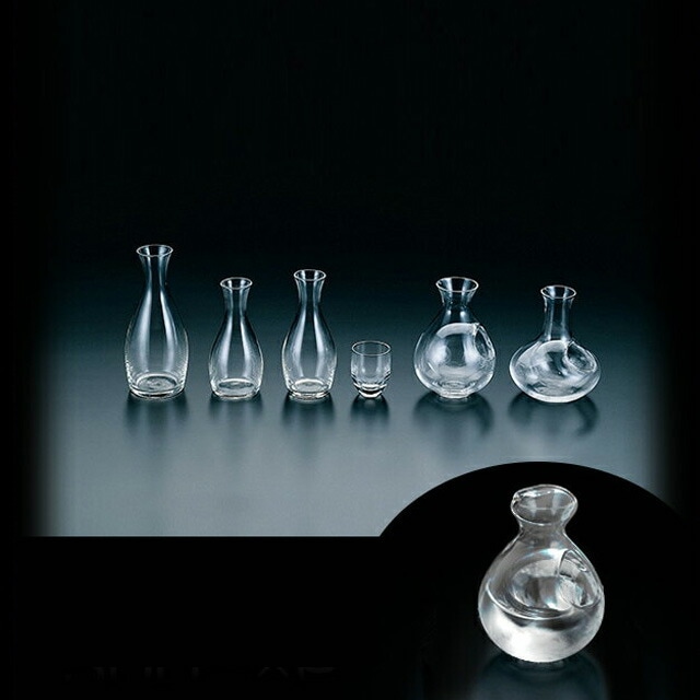 冷酒徳利 丸 200ml 6個入 青山硝子（TR-RM）