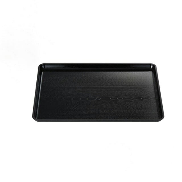 お盆 トレー 新木目長手盆 黒 尺4寸 3個セット 和美作日 Wabisabi（3-307-04)