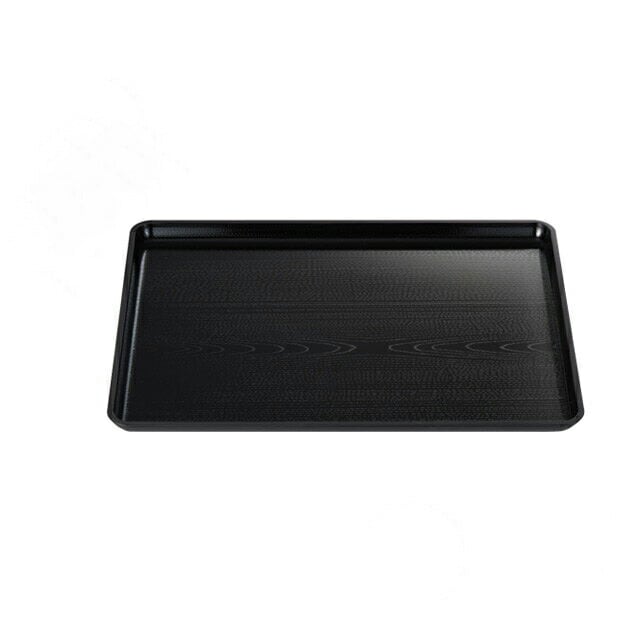 お盆 トレー 新木目長手盆 黒 尺5寸 3個セット 和美作日 Wabisabi（3-307-05)