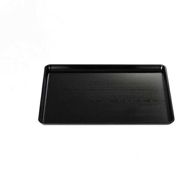 お盆 トレー 新木目長手盆 新溜 尺4寸 3個セット 和美作日 Wabisabi（3-307-24)