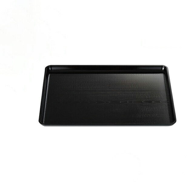 お盆 トレー 新木目長手盆 新溜 ノンスリップ加工 尺4寸 3個セット 和美作日 Wabisabi（3-307-29)