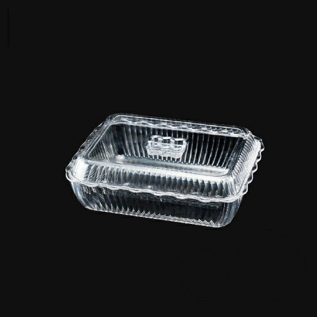 ボウル 蓋付きレクタングルボール クリア L 和美作日 Wabisabi（3-437-10)