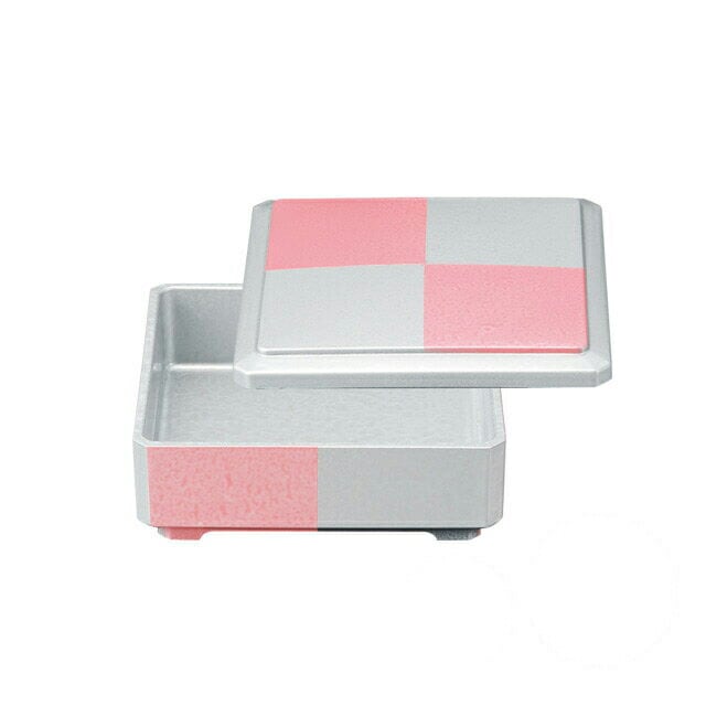 松花堂 4.5寸 アクア市松 3個セット 和美作日 Wabisabi（3-633-01)