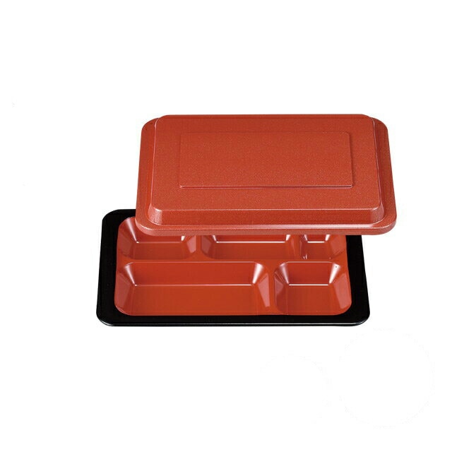 長手金津弁当 尺0寸 朱パール内朱 3個セット 和美作日 Wabisabi（3-633-10)