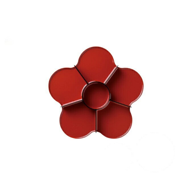 梅花弁当用仕切 朱天黒 5個セット 和美作日 Wabisabi（3-634-09)