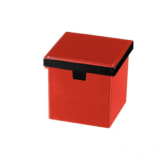 角ガリ入れ 朱渕黒 切込有 3個セット 和美作日 Wabisabi（3-686-05)