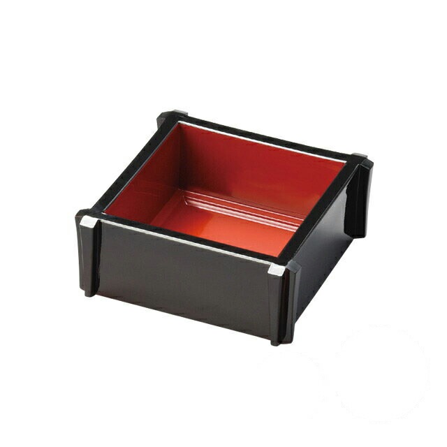 ミニセイロ 4寸 底有 溜内朱 5個セット 和美作日 Wabisabi（3-686-10)