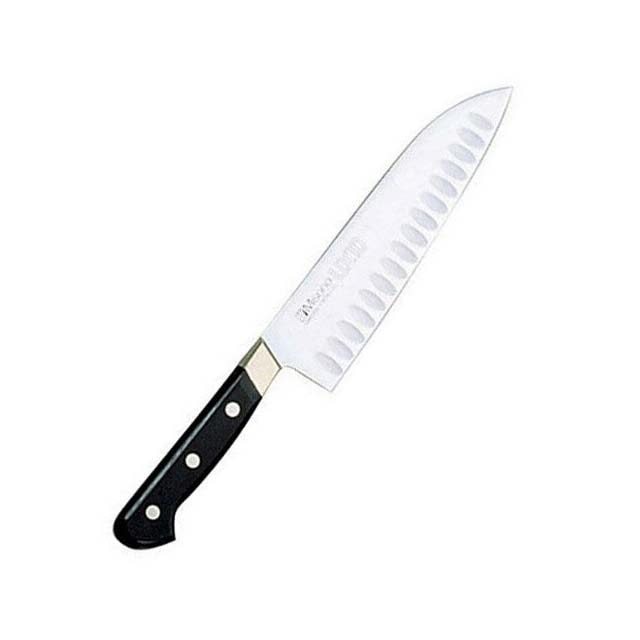 ミソノ モリブデン鋼シリーズ 三徳包丁 18cm（サーモン型)（NO.584）