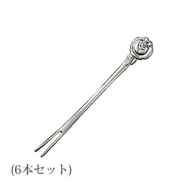 ヒメフォーク フラワーカトラリー バラ 6本（115574）