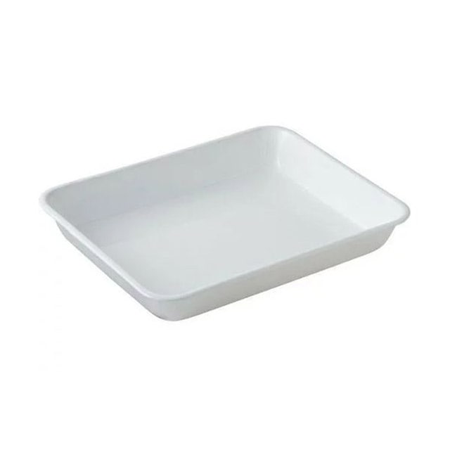 ホーローバット 全白 10取（475257）07-0108-0703