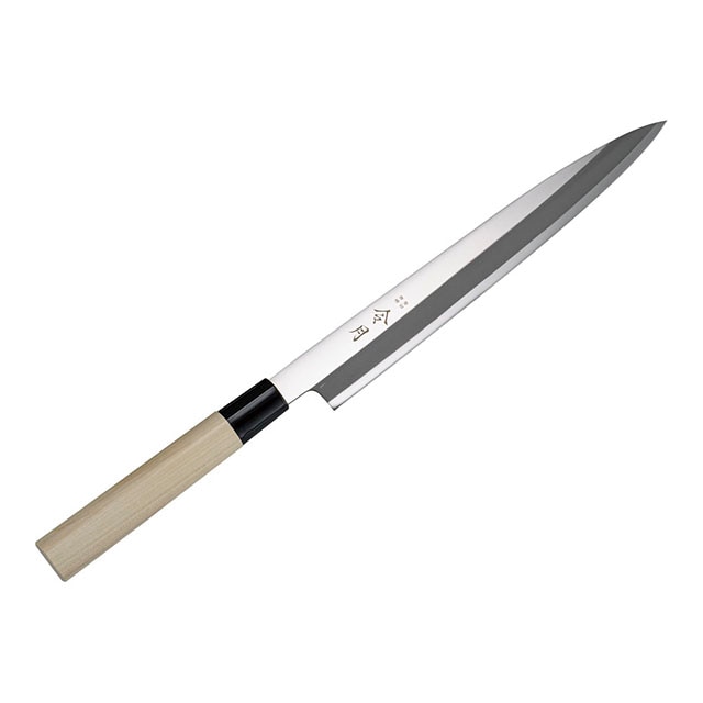 令月 ステンレス鋼和庖丁 柳刃 片刃 FC-1077 24cm（ALI4902）1-0306-0102