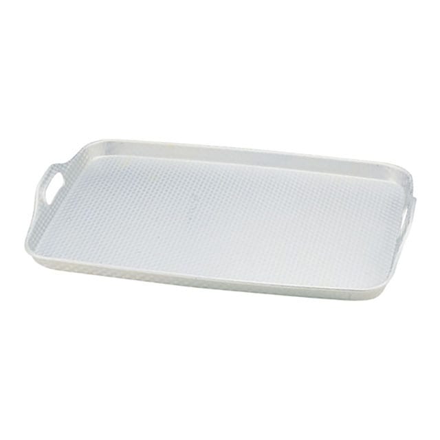 アルマイト 脇取盆 エンボス加工 小（EWK01003）1-0862-0104