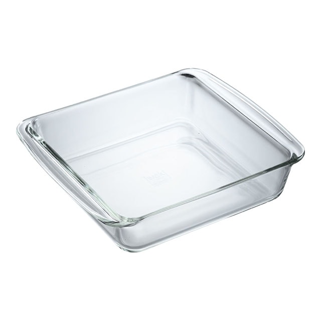 IwakI ベーシックケーキ焼皿 角型 BC221 角型18×18cm（WKCQ402）1-2329-0502