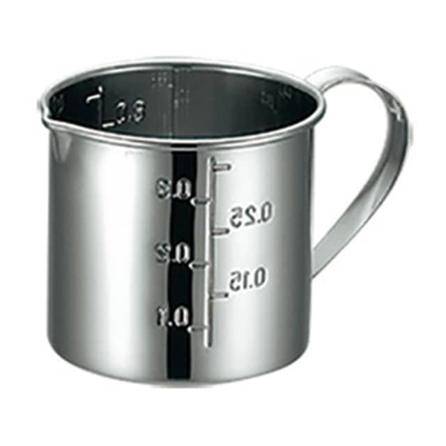 KO 18-8 口付計量カップ 8cm 400cc（036044）07-0189-0801