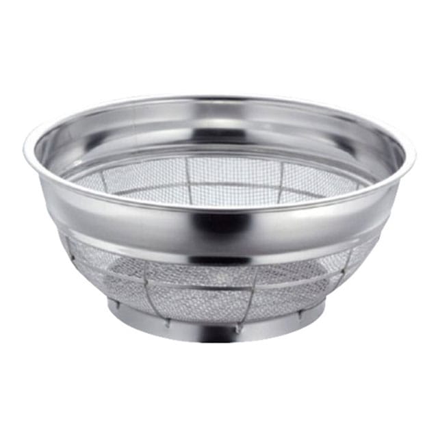 BK 18-8 浅型 ザル荒目 35cm（037095）07-0124-0601