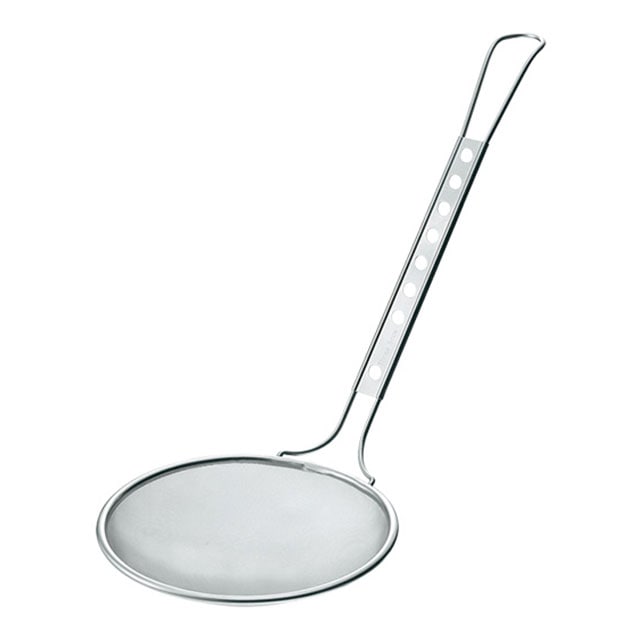 TS 18-8 丸カス揚 フラットハンドル 荒目 21cm（043128）07-0172-0509