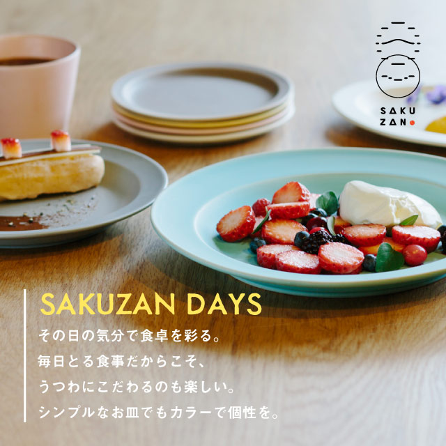 SAKUZAN 作山窯 プレート スクエア S 6枚セット 11cm Sara DAYS（19890