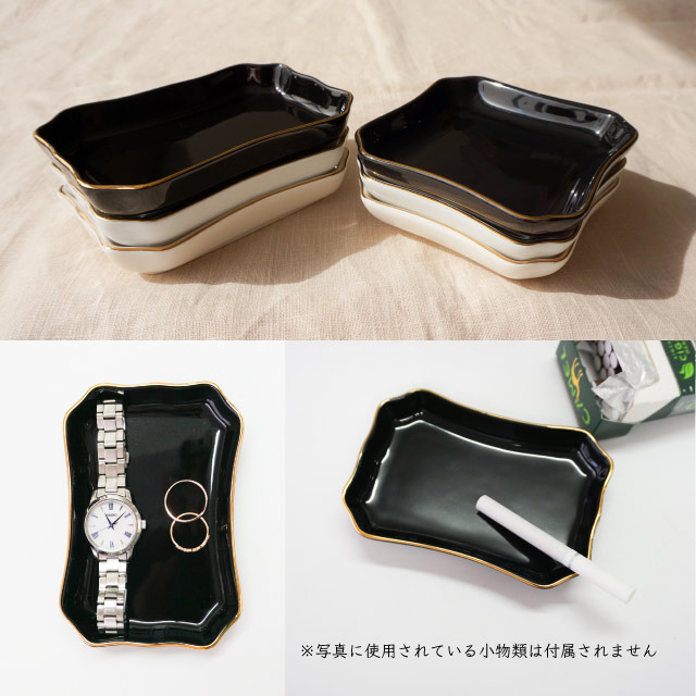 ファンシートレー 金線入 5枚セット BK（bk-fancy-tray-5）