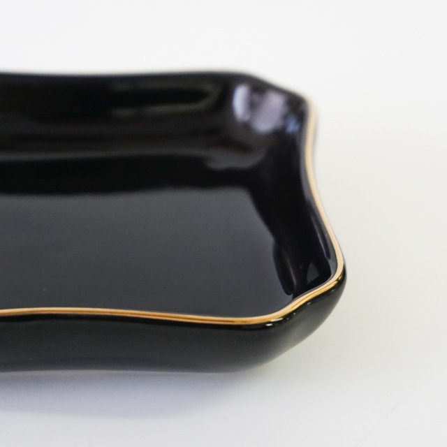 ファンシートレー 金線入 5枚セット BK（bk-fancy-tray-5）